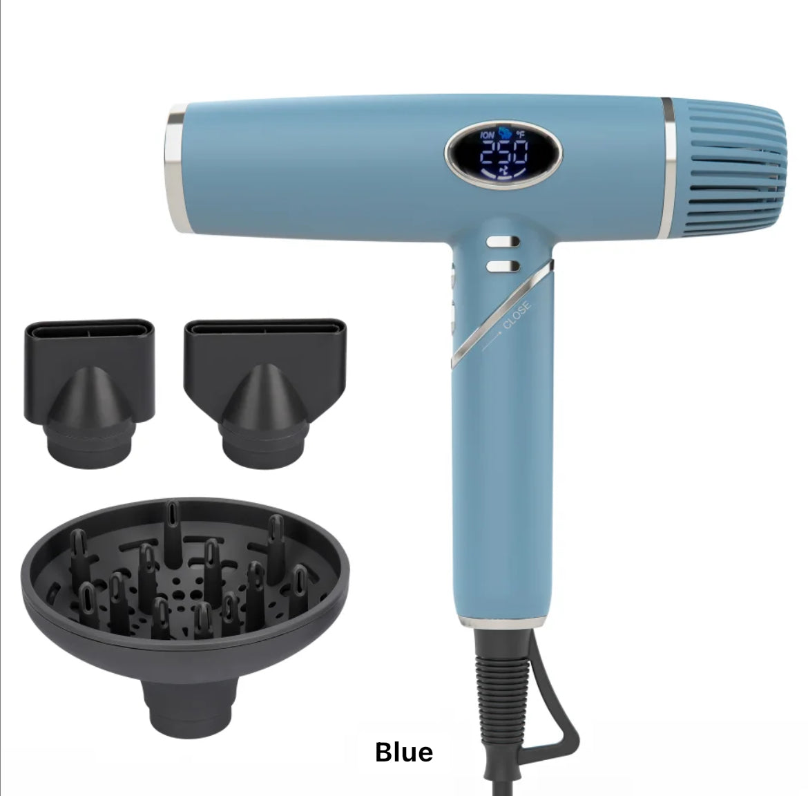 Professional Ionic Hair Dryer – Fast Drying, No Heat Damage for Straight & Wavy Hair