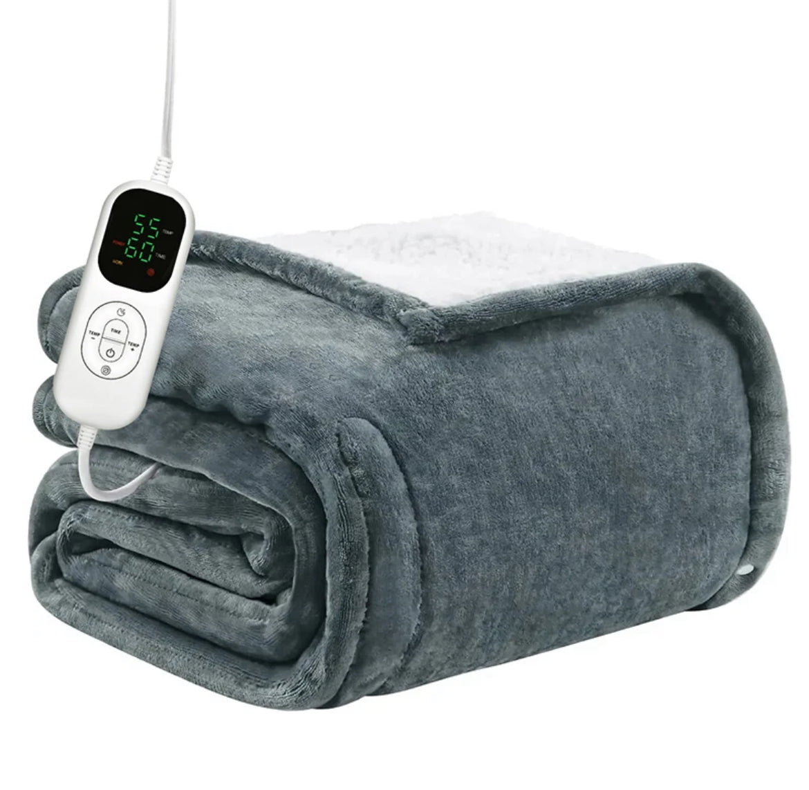 Electric Heated Flannel Blanket with Auto Shutoff – Washable, Weighted Heating Pad for Ultimate Comfort